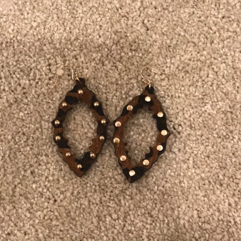 Cute cow print earrings